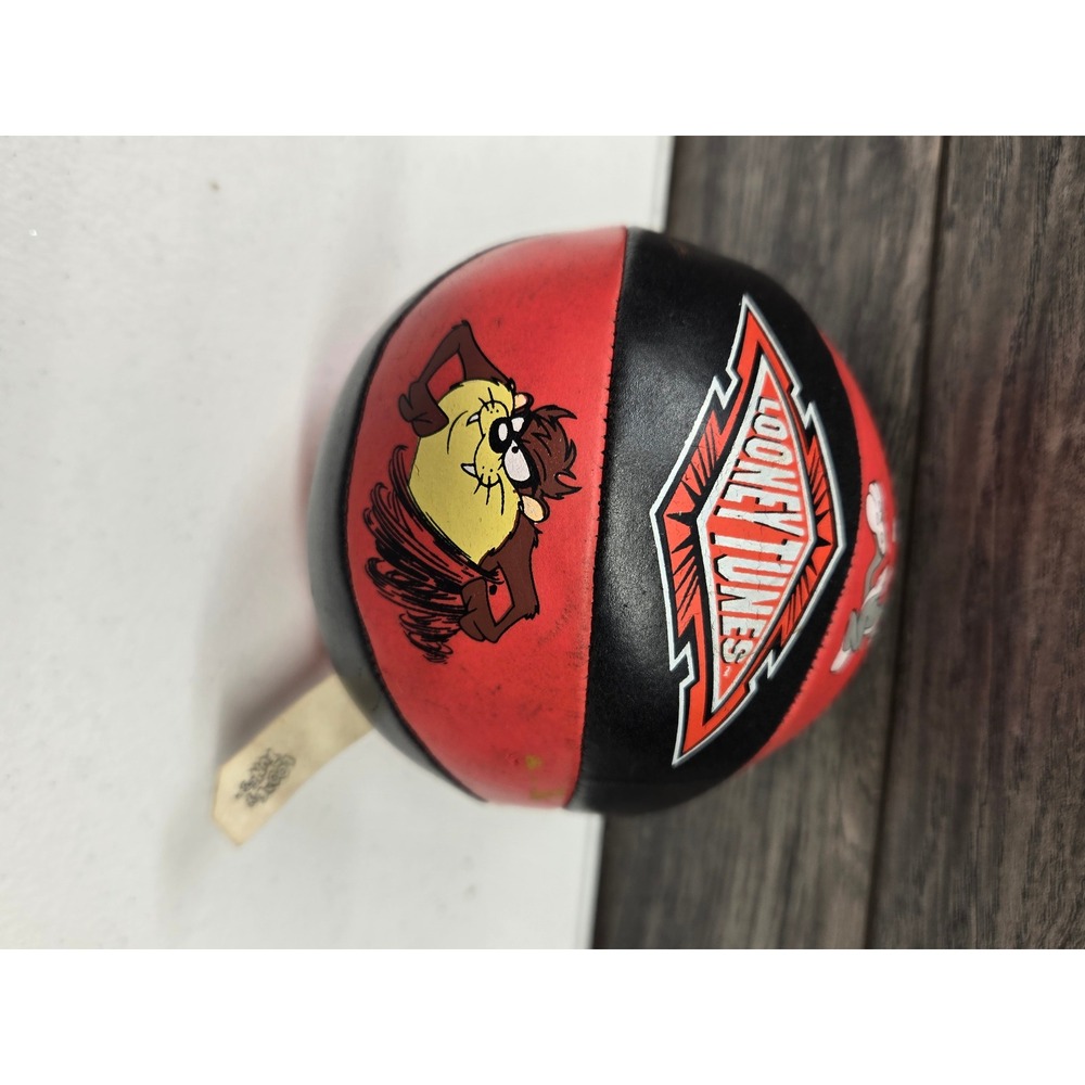 Vintage 1996 Looney Tunes Bugs Bunny Taz Plush Ball Red Black Good Stuff Corp